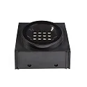 Faro floor recessed luminaire TRAS 25L / 13° / 700MA 12 flames, rigid IP67, black matt dimmable