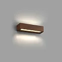 Faro outdoor wall luminaire DORO 220 2 flames LED IP65, rust brown 