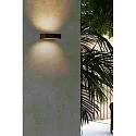 Faro outdoor wall luminaire DORO 220 2 flames LED IP65, rust brown 