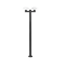 Lampadaire d'extérieur BLUB'S à 2 flammes E27 IP44, gris foncé 