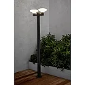 Faro Lampadaire d'extérieur BLUB'S à 2 flammes E27 IP44, gris foncé 