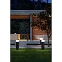 Faro Borne d'éclairage DATNA 600 E27 IP44, gris foncé 