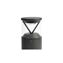 Luminaire d'allées RUSH 250 LED IP65, gris foncé 