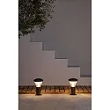 Faro Borne d'éclairage SHELBY LED IP65, gris foncé 