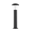 Borne d'éclairage SHELBY LED IP65, gris foncé 