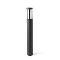 Borne d'éclairage LOGAR LED IP54, gris foncé 