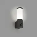 Faro Luminaire mural d'extérieur ORWELL avec caméra LED IP54, gris foncé 