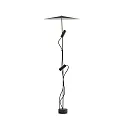 Luminaire sur pied CLAP 1266 à 2 flammes LED IP65, noir 