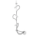 Luminaire mural d’extérieur CLAP 3 flammes LED IP65, blanche 
