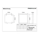 Frisch-Licht Panneau à LED ABP2040A.2084DA plat, contrôlable par DALI, résistant aux chocs, gradable 15W 2000lm 4000K 85° 85°