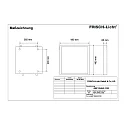 Frisch-Licht LED Panel, 26W, 3000K, 3100lm, IP44, opal, white