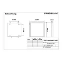 Frisch-Licht Panneau à LED ABP2040A.4384 plat, résistant aux chocs, commutable, 34W 4300lm 4000K 85° 85°