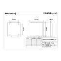 Frisch-Licht Panneau à LED ABP2040MP.2184DA petit, contrôlable par DALI, microprismatique, gradable 15W 2100lm 4000K 110° 110°