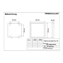 Frisch-Licht Panneau à LED ABP2040MP.5284DA grand, contrôlable par DALI, microprismatique, gradable 41W 5200lm 4000K 110° 110°