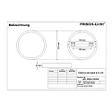 Frisch-Licht LED Downlight, round, 18W, 3000K, 1500lm, IP20, opal, DALI dimmable, white
