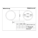 Frisch-Licht Downlight ADL2235A.1983 plat, rond, commutable IP20, blanche 