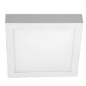surface luminaire square, flat, suitable for VDU workstation IP54, powder coated, white dimmable