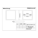 Frisch-Licht LED Downlight, square, 48W, 3000K, 3800lm, IP20, opal, white