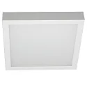 Luminaire de surface angulaire, plat, adapté aux postes de travail avec écran IP54, couvert de poudre, blanche gradable