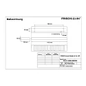 Frisch-Licht LED Surfaced /Pendant grid luminaire, direct, 45W, 3000K, 5900lm, IP20, UGR < 19, DALI dimmable, white