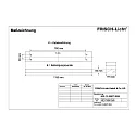 Frisch-Licht Luminaire à grille ARL134590T.3884 asymétrique, commutable IP20, blanche 