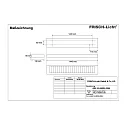 Frisch-Licht Luminaire à grille ARL144500H.4384 UGR < 19, commutable IP20, blanche 