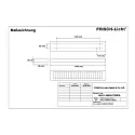 Frisch-Licht LED Surfaced /Pendant grid luminaire, direct, 56W, 3000K, 7300lm, IP20, UGR < 19, DALI dimmable, white