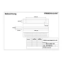 Frisch-Licht LED Surfaced /Pendant grid luminaire, direct, 56W, 3000K, 7300lm, IP20, UGR < 19, white