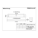 Frisch-Licht LED Grid luminaire, asymmetrical, 40W, 4000K, 5000lm, IP20, DALI dimmable, white