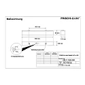 Frisch-Licht Luminaire pour locaux humides AWL117050A.2883 court, commutable IP50, blanche 