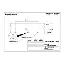 Frisch-Licht Luminaire pour locaux humides AWL137050P.5083 médium, commutable, prismatique IP50, blanche 