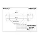 Frisch-Licht LED Damp-proof luminaire, 35W, 3000K, 4500lm, IP50, opal, white