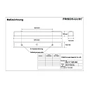 Frisch-Licht Luminaire pour locaux humides AWL137150P.5083 médium, commutable, prismatique IP50, blanche 