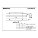 Frisch-Licht Luminaire pour locaux humides AWL137150P.5084 médium, commutable, prismatique IP50, blanche 