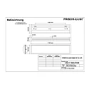 Frisch-Licht Luminaire pour locaux humides AWL137850A.5784M multipower, convexe IP40, blanche gradable