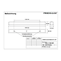Frisch-Licht Luminaire pour locaux humides AWL147150P.6983 langue, commutable, prismatique IP50, blanche 