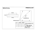 Luminaire pour locaux humides AWL417050P.7084 carré, commutable, prismatique IP50, blanche 