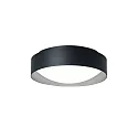 Applique et plafonnier PREMIUM ARCHITEKTUR Ø 30,8cm rond IP40, noir, gris métal gradable