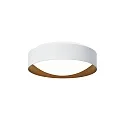 Applique et plafonnier PREMIUM ARCHITEKTUR Ø 30,8cm rond IP40, blanche, brun cuivré gradable