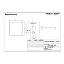 Frisch-Licht LED Wall and Ceiling luminaire, square, 18W, 4000K, 2000lm, IP54, white