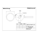 Frisch-Licht LED Wall and Ceiling luminaire, round, 13W, 4000K, 1500lm, IP54, white