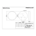 Frisch-Licht LED Ceiling and Pendant luminaire, direct, MP, 25W, 3000K, 2500lm, IP40, white