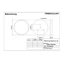 Frisch-Licht Luminaire à suspension DLRZD7560A.6483 médium, direct, commutable IP40, blanche 