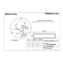 Applique et plafonnier DLZE7530M.4383M cylindrique, multipower IP40, blanche gradable