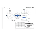 Frisch-Licht Downlight EDL2120FA.1084 petit, rond, avec réflecteur IP20, blanche 