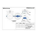 Frisch-Licht Downlight EDL2120H.1083 petit, rond, UGR < 19 IP20, blanche 