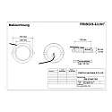 Frisch-Licht Downlight EDL2140A.1183 rond, médium, commutable IP54, blanche 