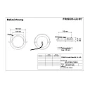 Frisch-Licht Downlight EDL2140A.1184DA rond, contrôlable par DALI, médium IP54, blanche gradable