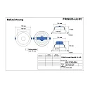 Frisch-Licht Downlight EDL2170FA.2084 grand, rond, avec réflecteur IP20, blanche 
