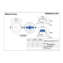 Frisch-Licht LED Recessed Downlight, 20W, 3000K, 2000lm, IP20, UGR < 19, white